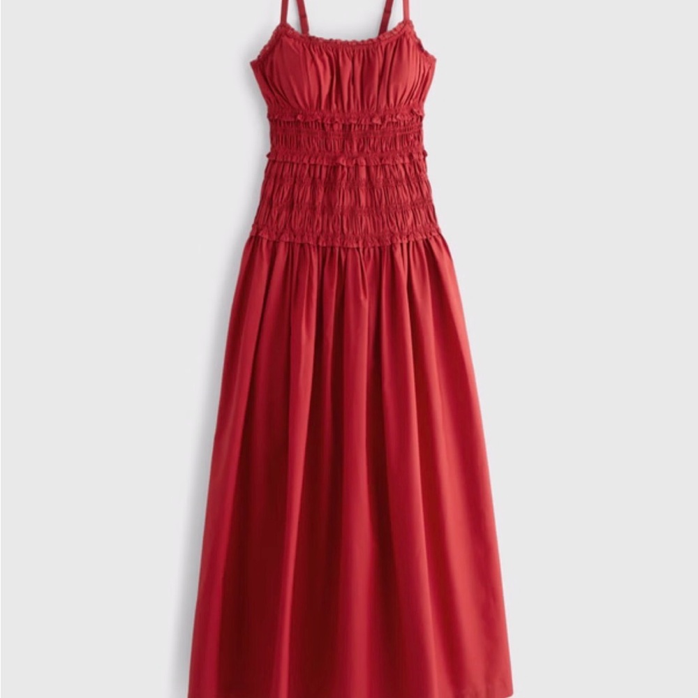 Abercrombie & Fitch Red Maxi Dress - Picture 6 of 6